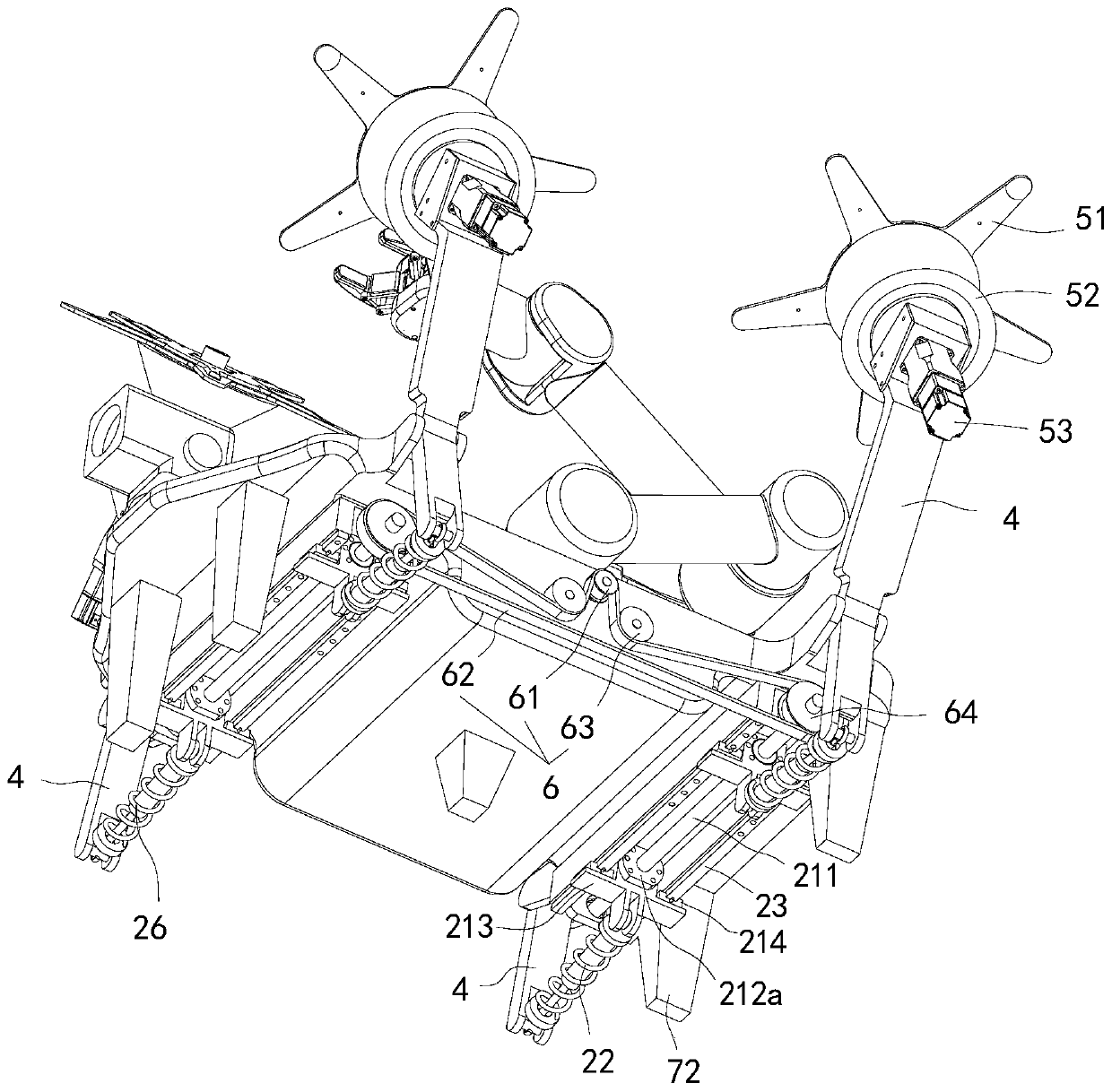 High-voltage power transmission line robot