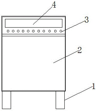 Double-faced vertical hinged door electronic bus station board