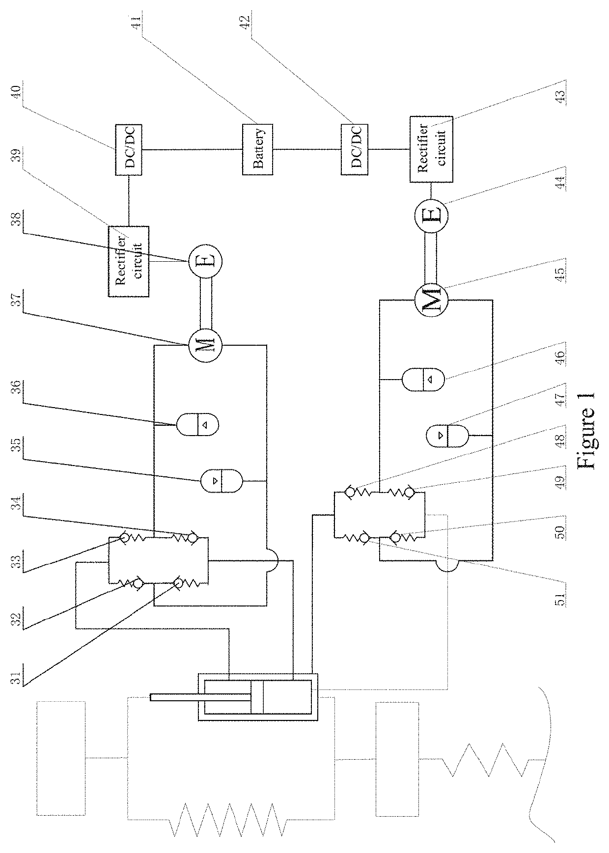 Hybrid-electromagnetic suspension capable of self-powering and control method thereof