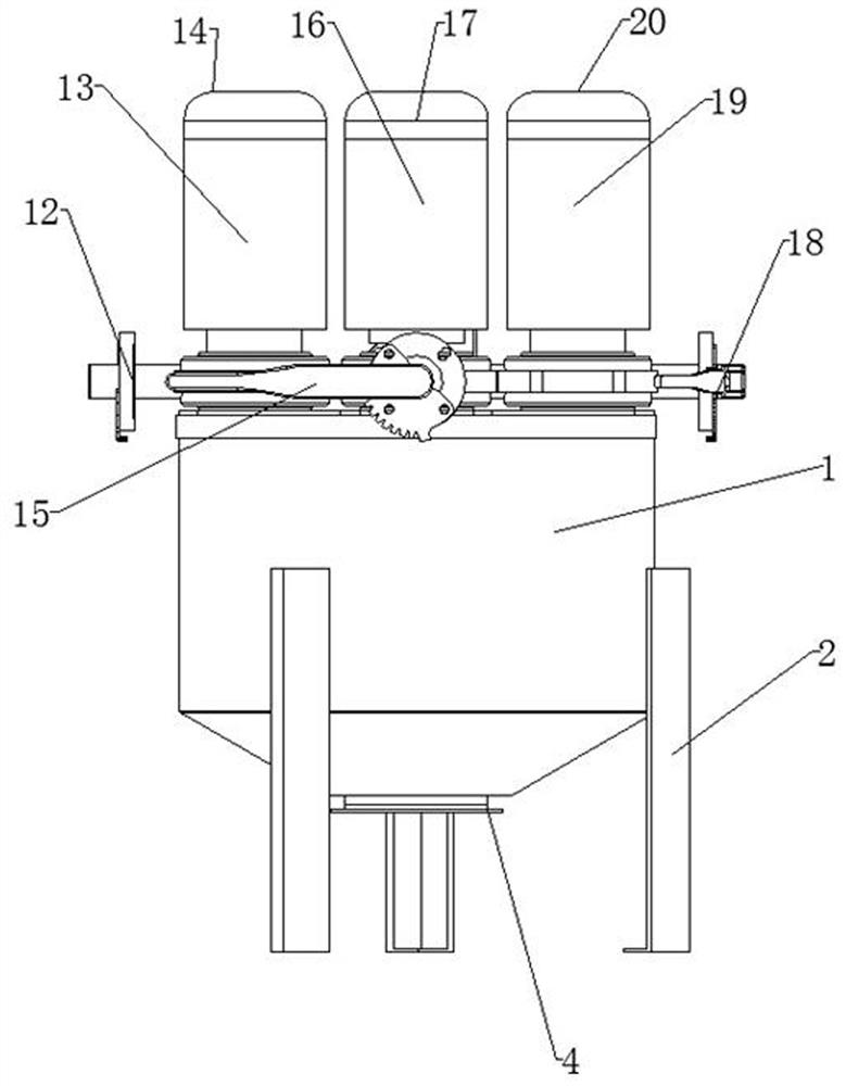 Agricultural fertilizer efficient stirring device