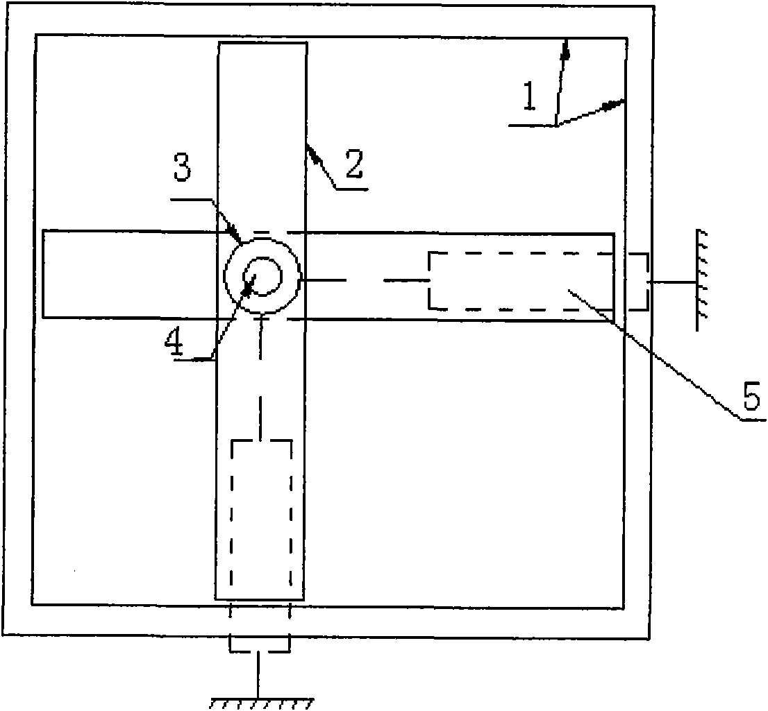 Test loading device of airplane joystick type control system