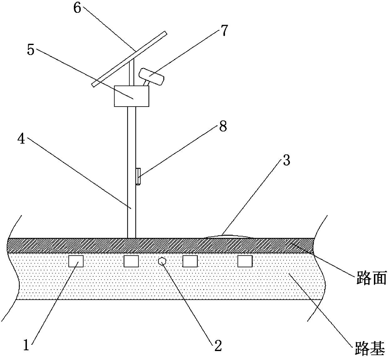 Highway pavement settlement monitoring and early warning system