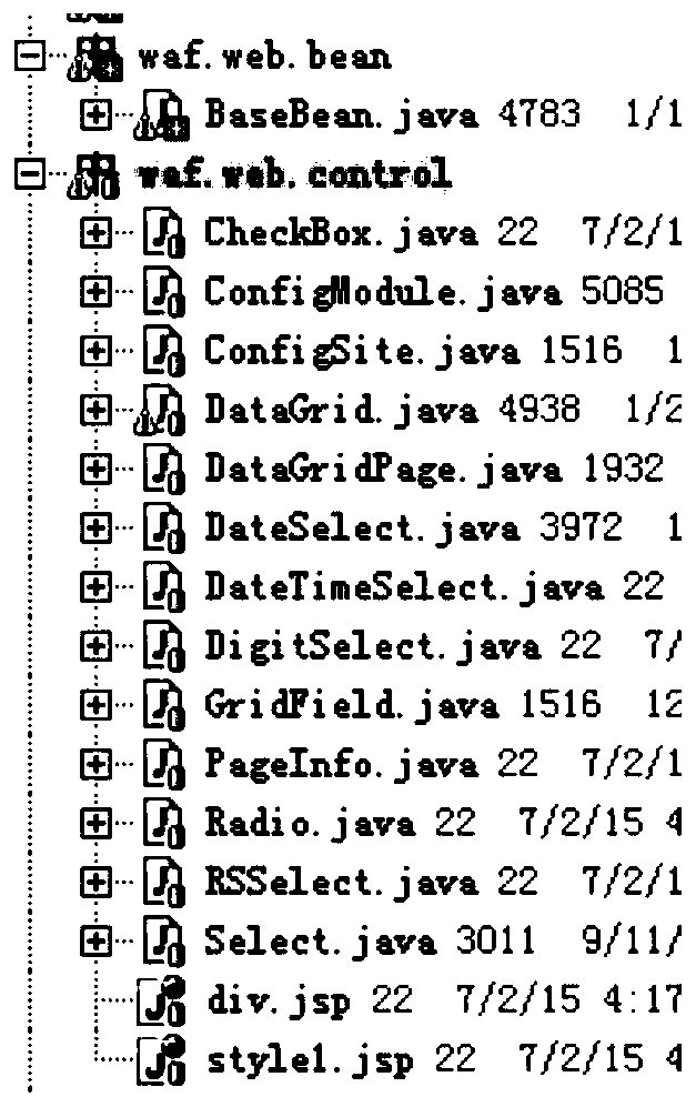 The basic development framework of a fully automatic form web background management system driven by sql-select