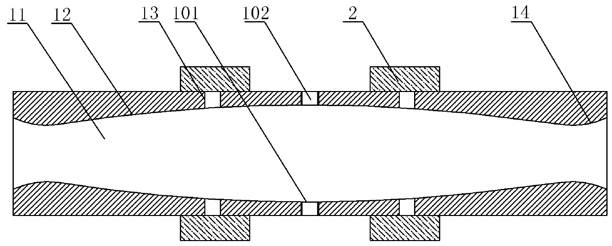 A welding robot welding wire feeding conduit device