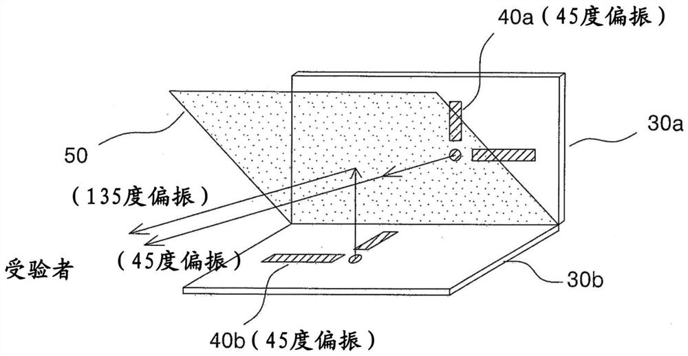 Polarization visual chart projector