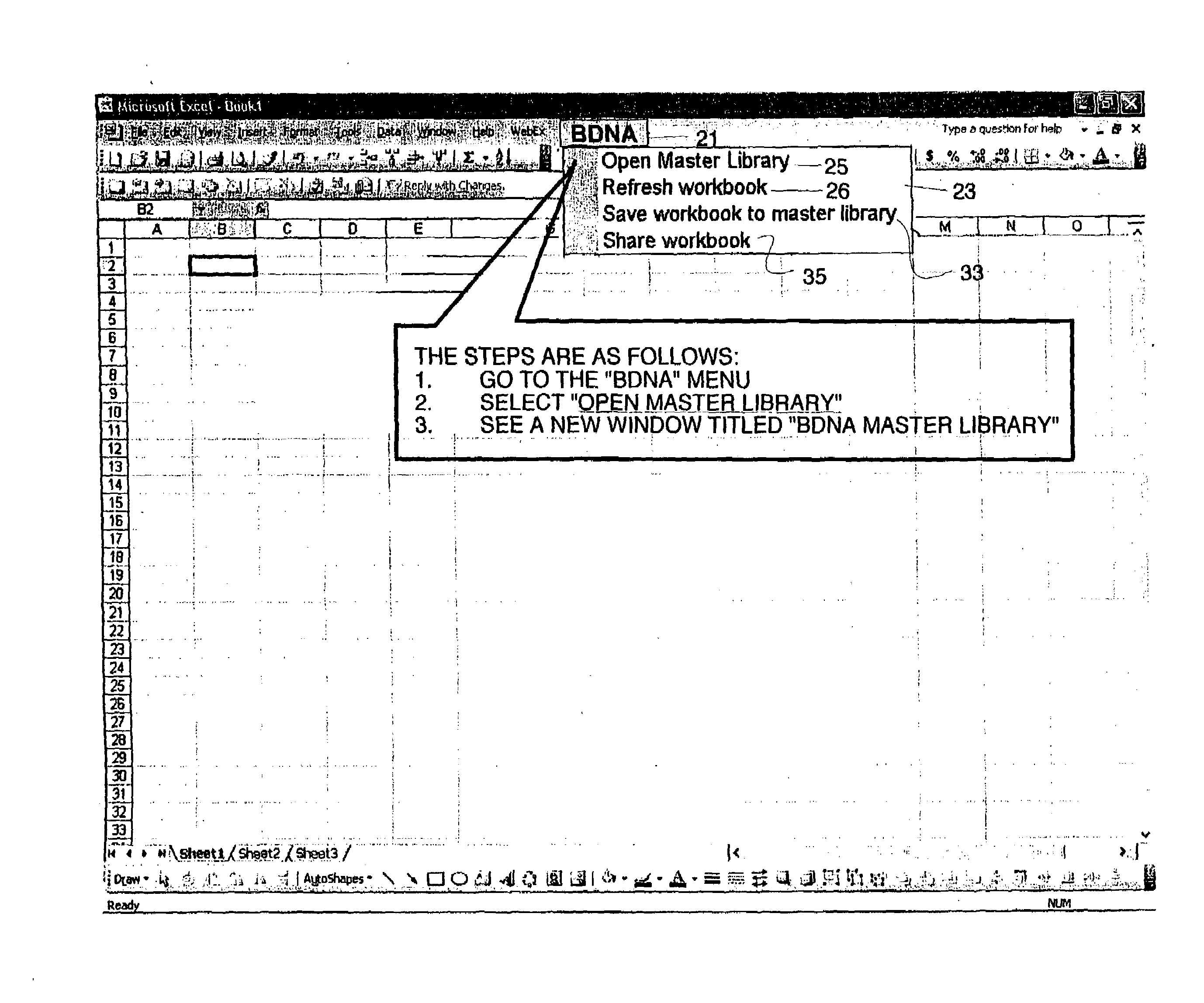 Excel spreadsheet parsing to share cells, formulas, tables or entire spreadsheets across an enterprise with other users