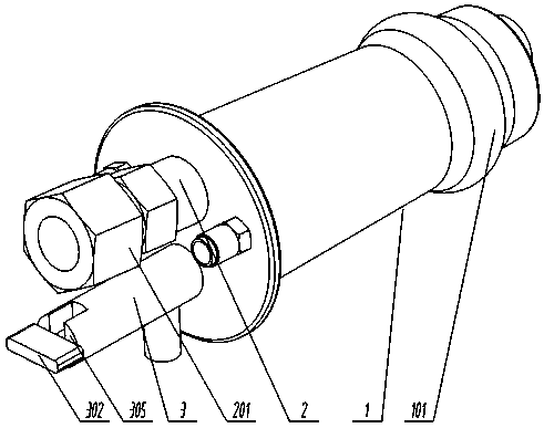 Enema type osmotic treatment device for nephrology department