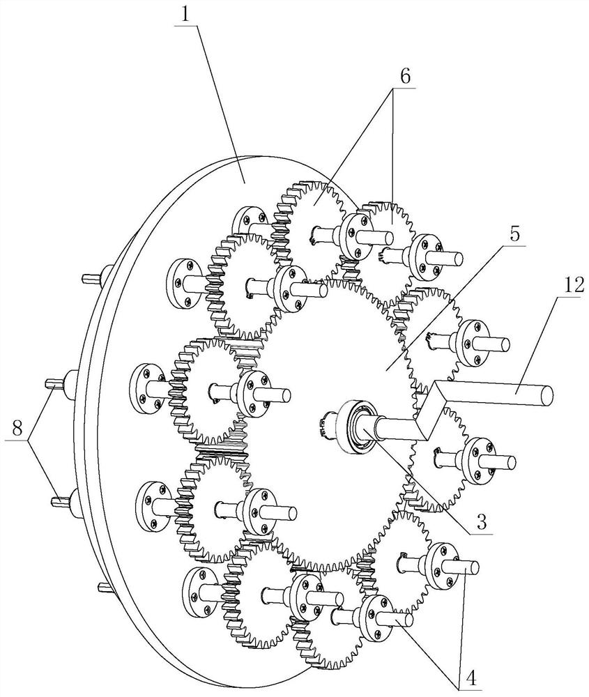 A fast loading and unloading device for screws when changing blades of an internal circular slicer