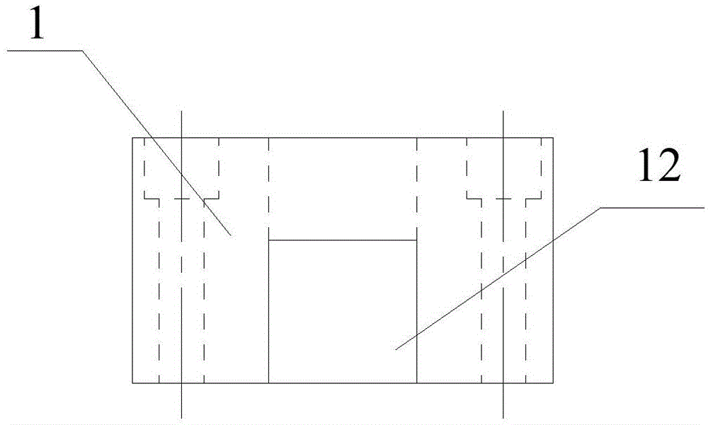 Double boring bottom cylinder supporting tool