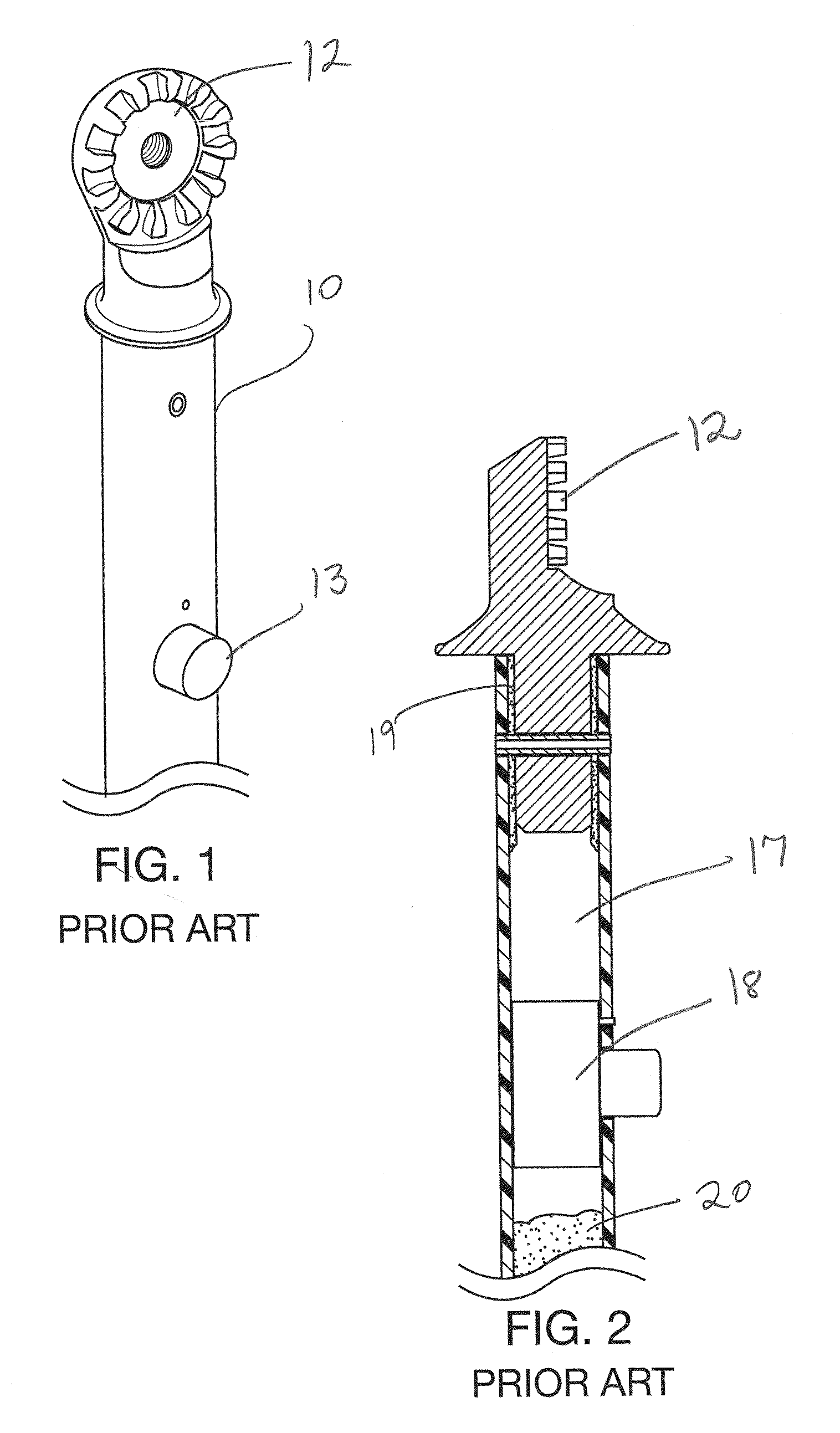 Utility pole with removable supporting push button