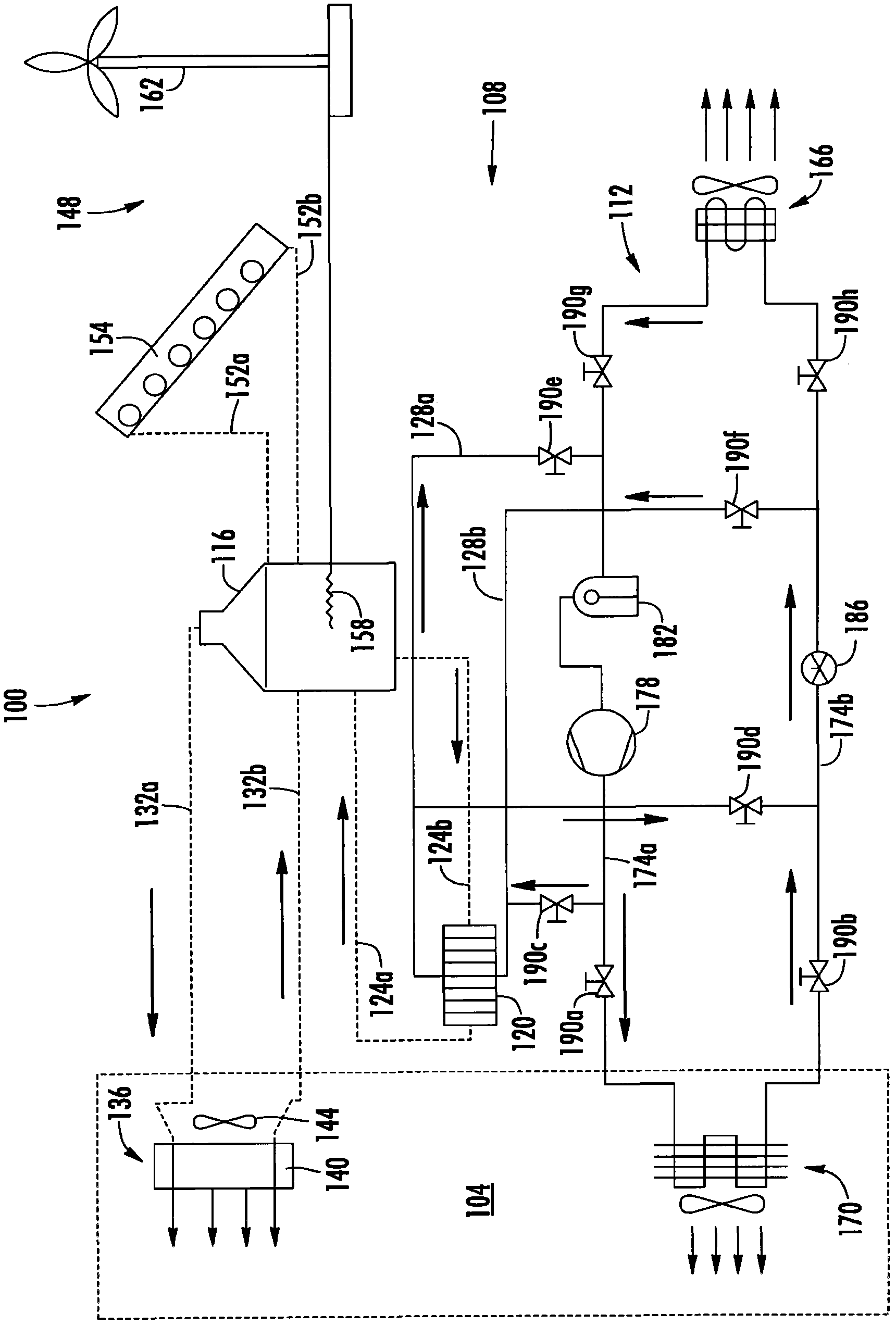 Device and method used for drying materials