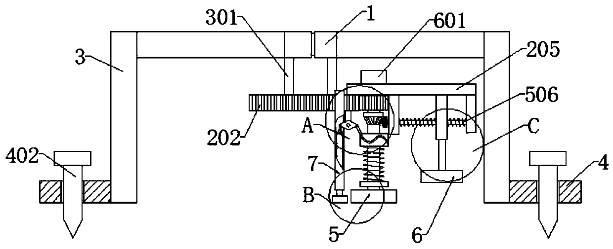 Filling-soil compactor for forestry afforestation use