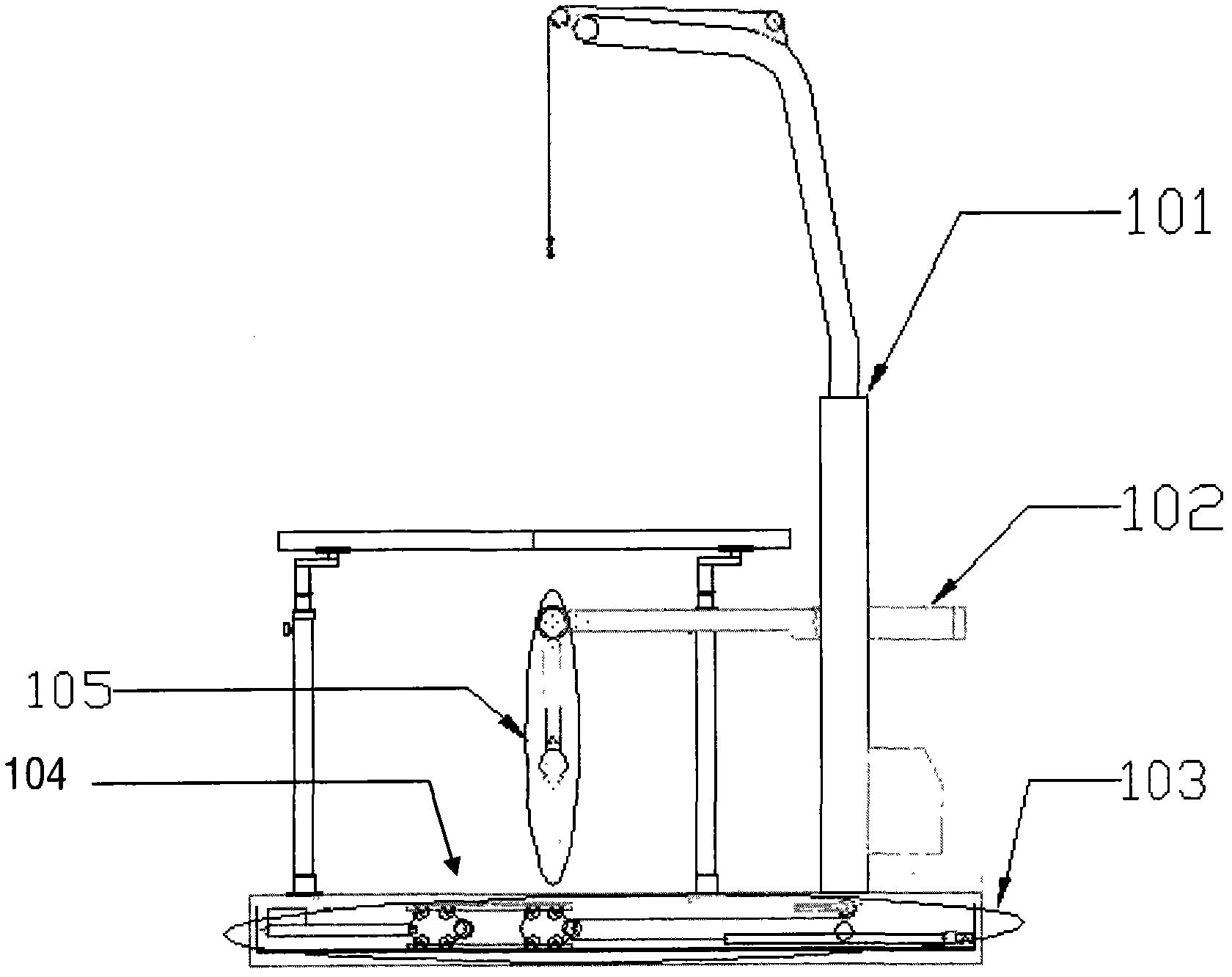 Exoskeleton-type desktop rehabilitation exercise machine for lower limbs