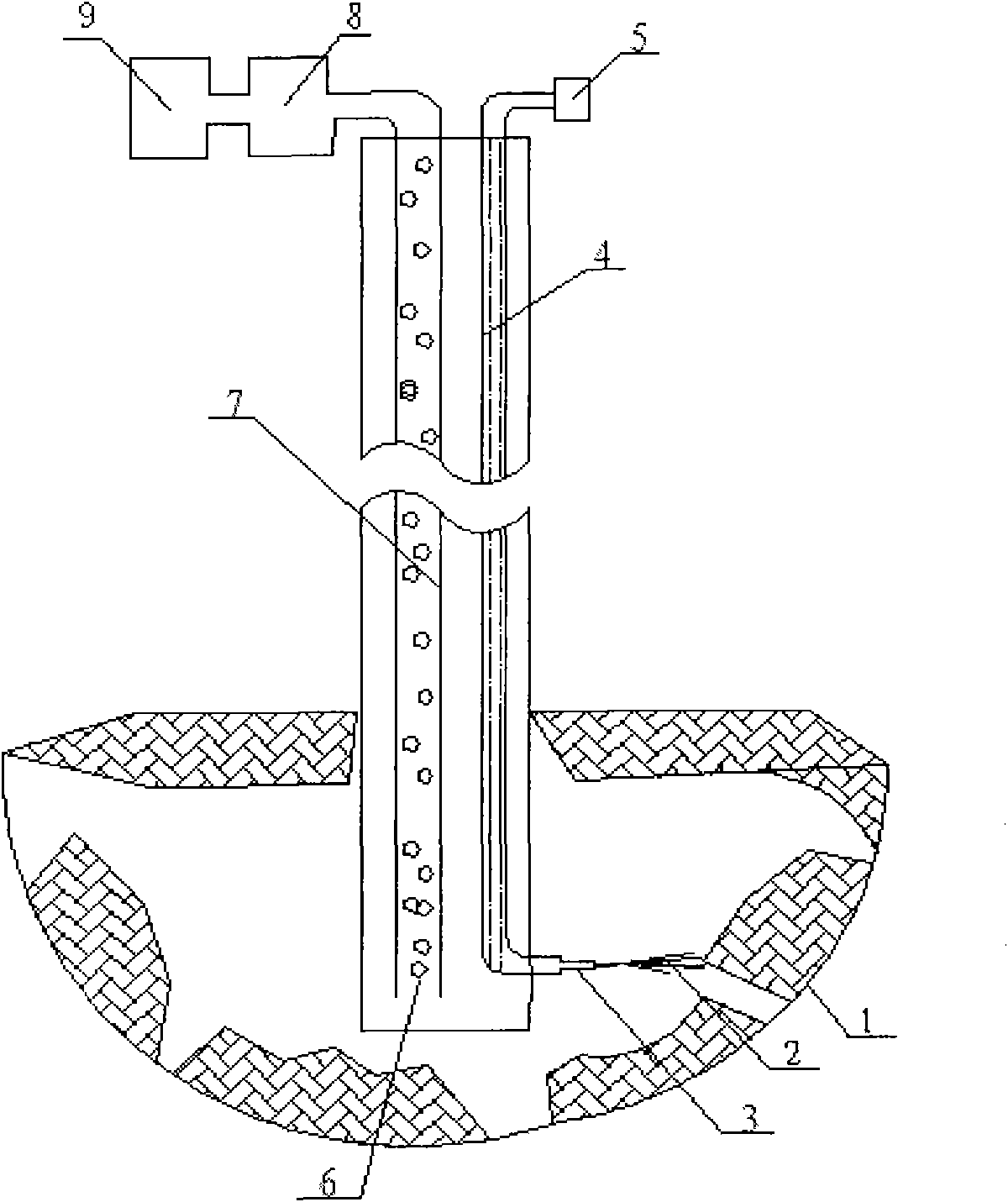 Method for exploiting natural gas hydrates by using high-pressure thermal jetting