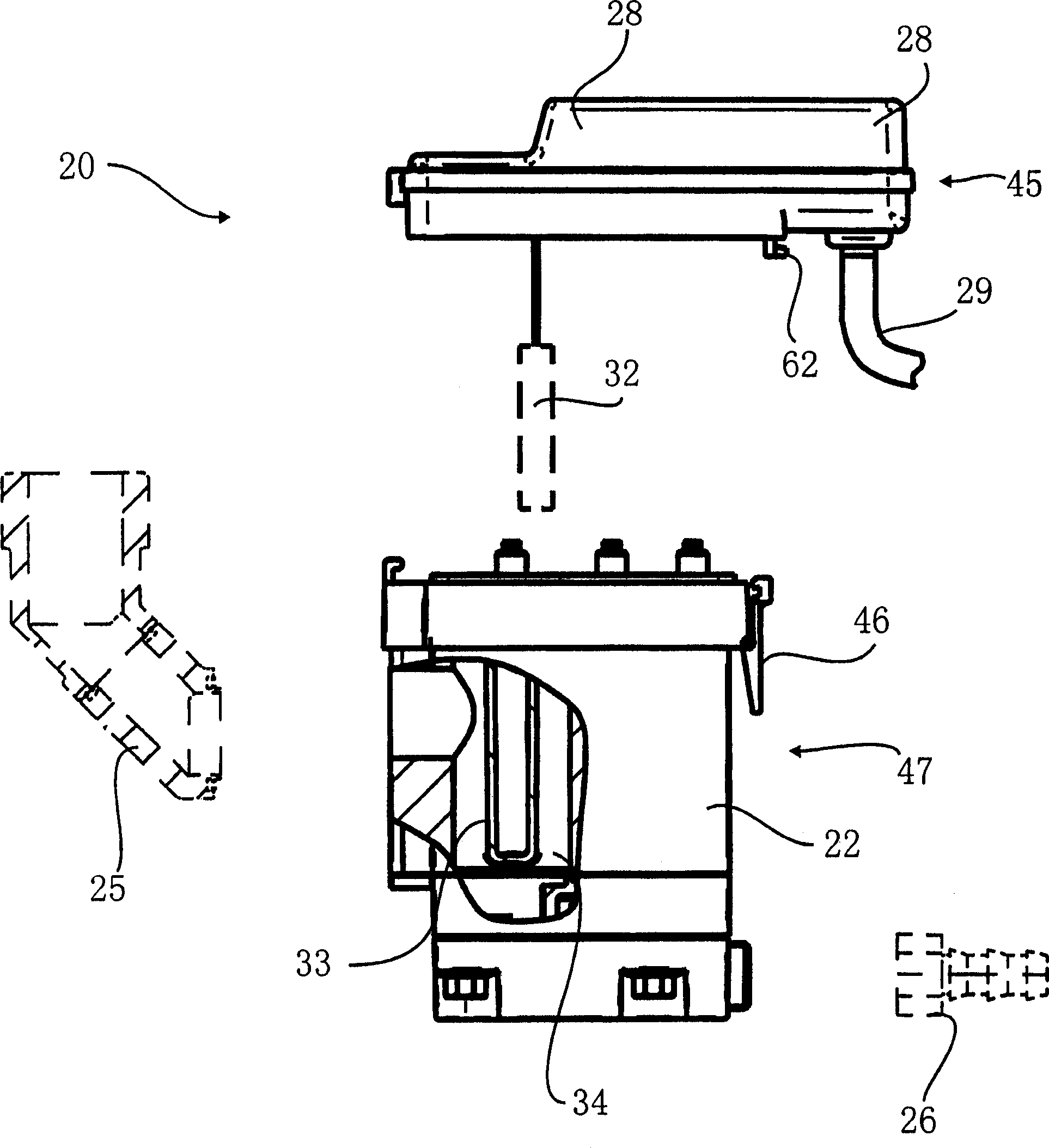 Condensate drainage with maintenance interface