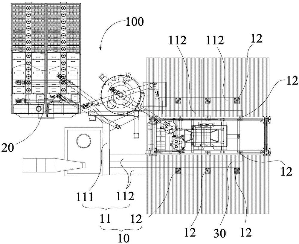 Smoke adsorption system and bituminous mixing plant