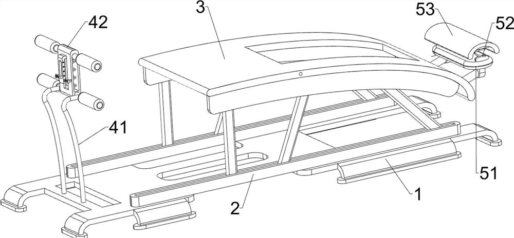 A sit-up training device for sports