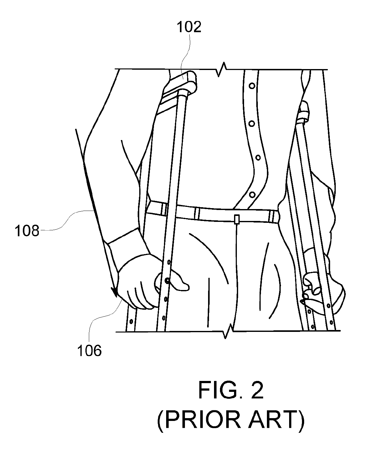 Ergonomic grip and axilla for walking aid devices