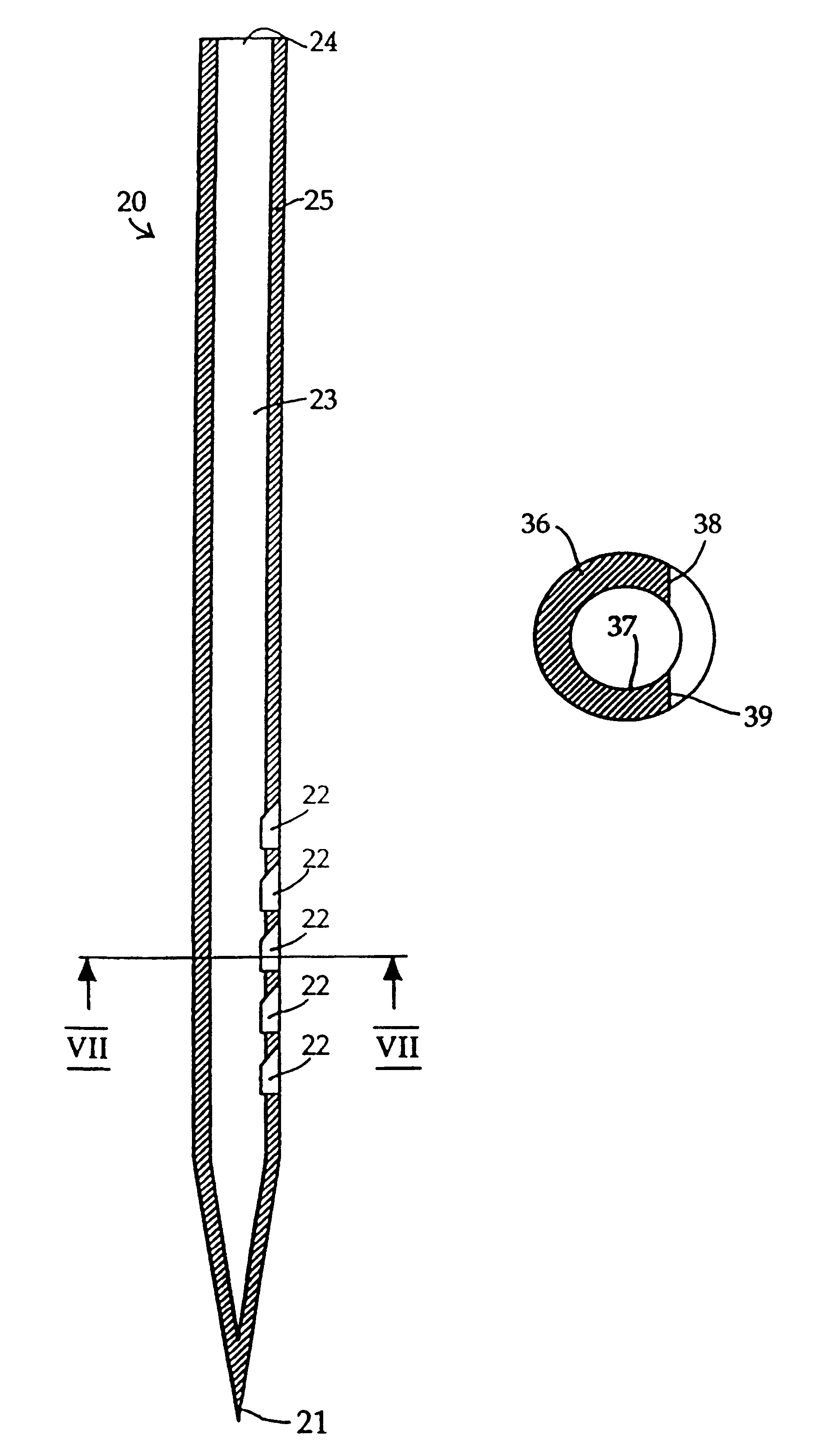 Needle for subcutaneous delivery of fluids