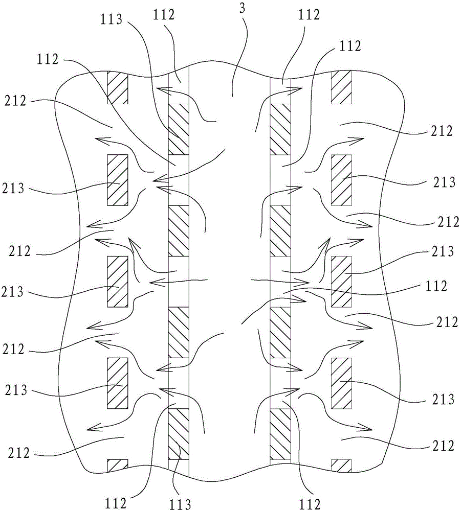 Multi-flow-directional filtering device used for range hood