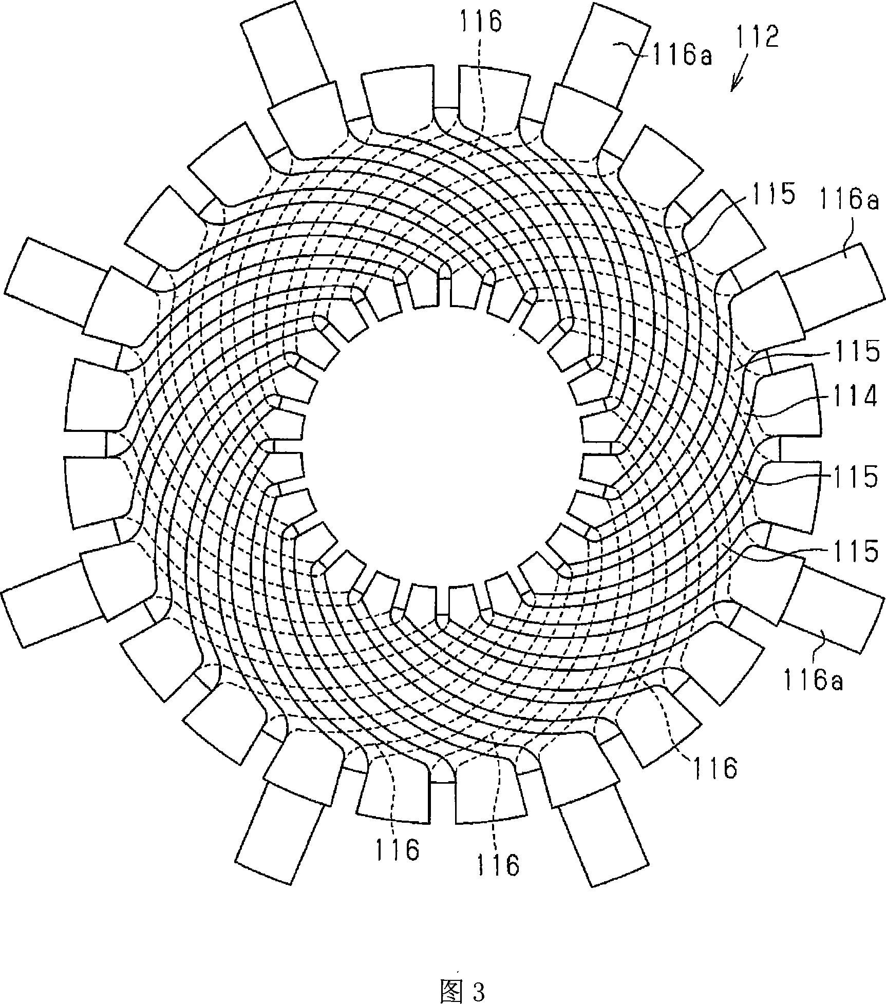 Armature, rotating electric machine, DC motor, and brushless motor