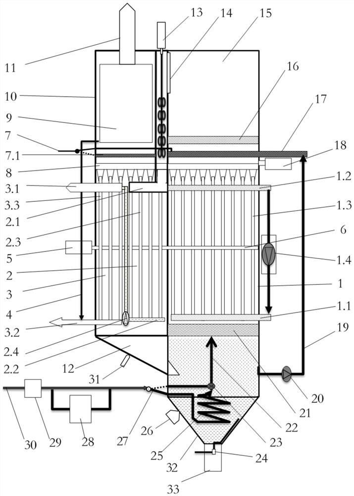 Efficient anti-scale and enhanced heat exchange plate type falling film evaporation system and operation method thereof