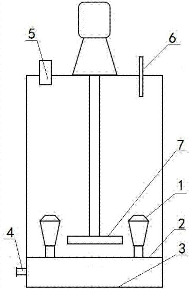 Device for carrying out fluoride removal in zinc waste electrolyte