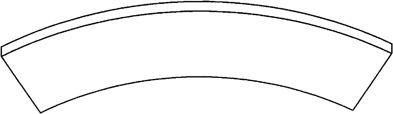 One-time molding process of multiple fan-shaped plates