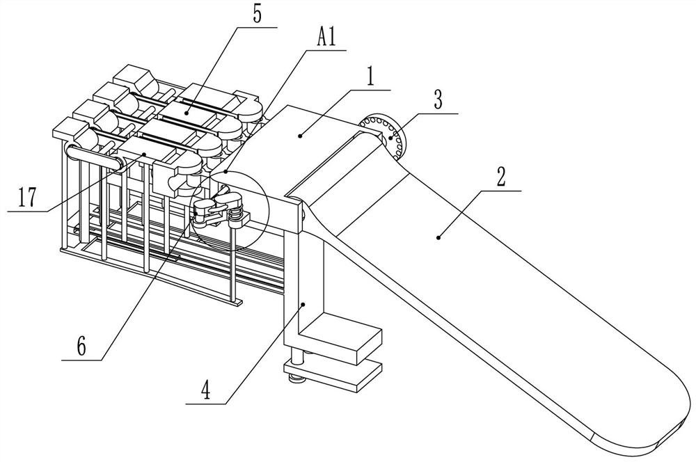 Auxiliary exercise device for preventing finger joint stiffness during arm fracture nursing