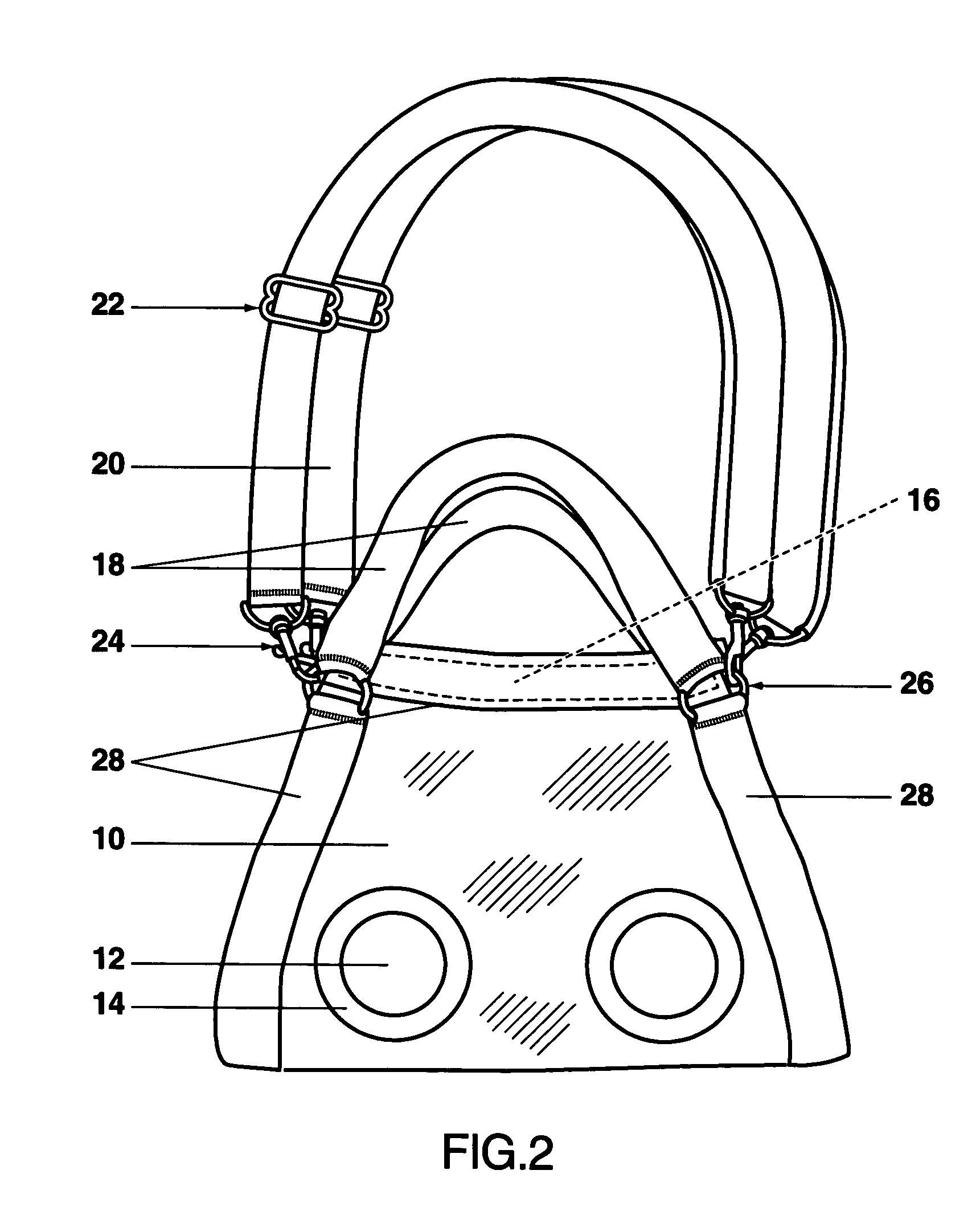 Wearable horizontally oriented multi-positional pet carrier