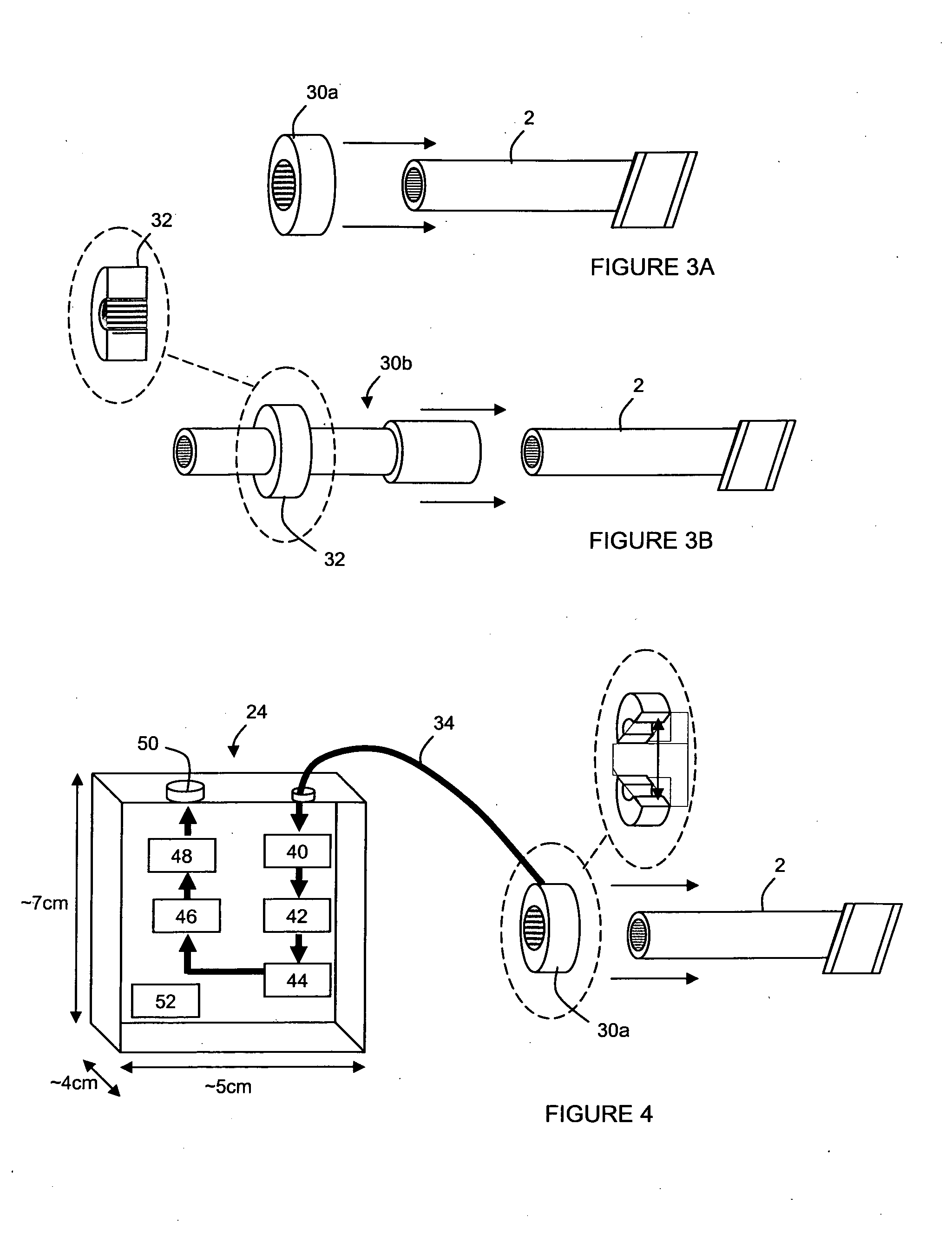 Passive remote detection of gas flow and cable arrival