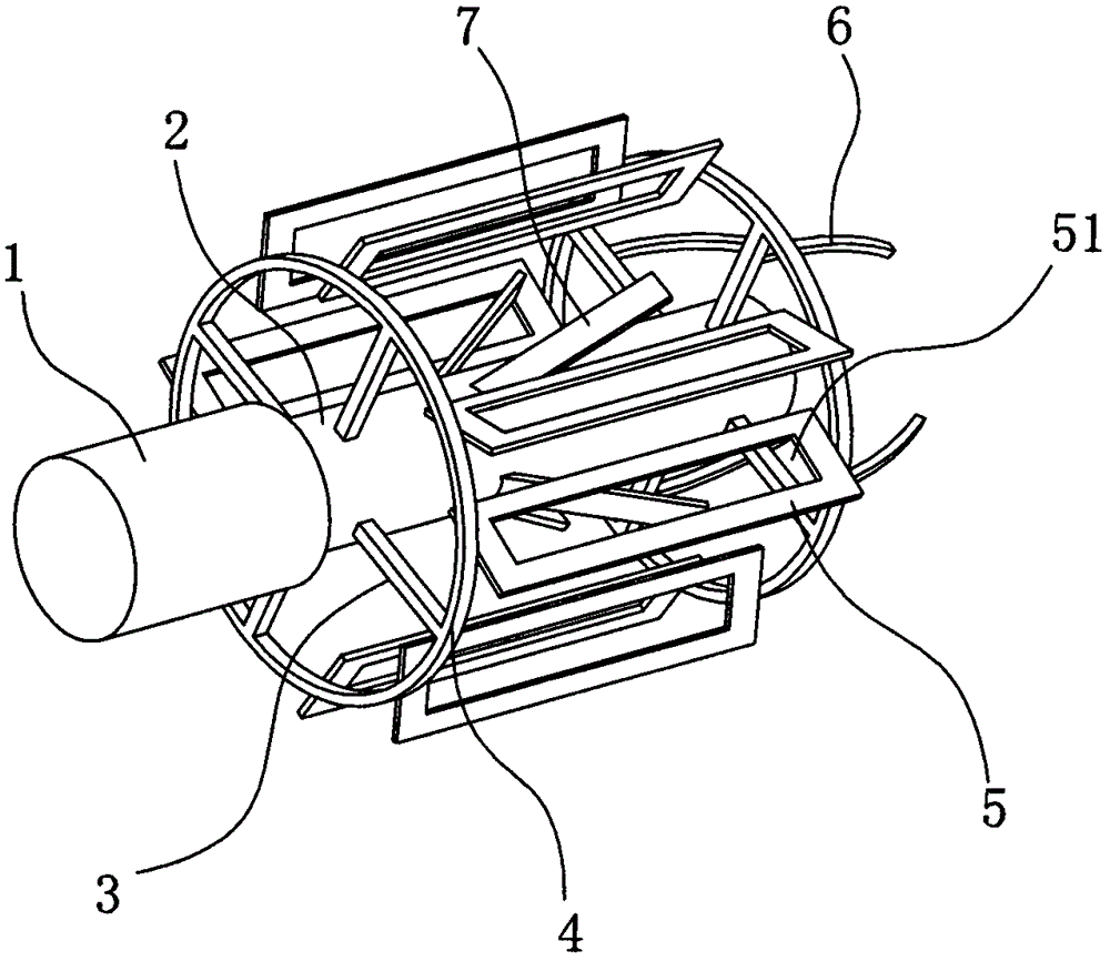 High-efficiency cutting knife structure of grass cutter