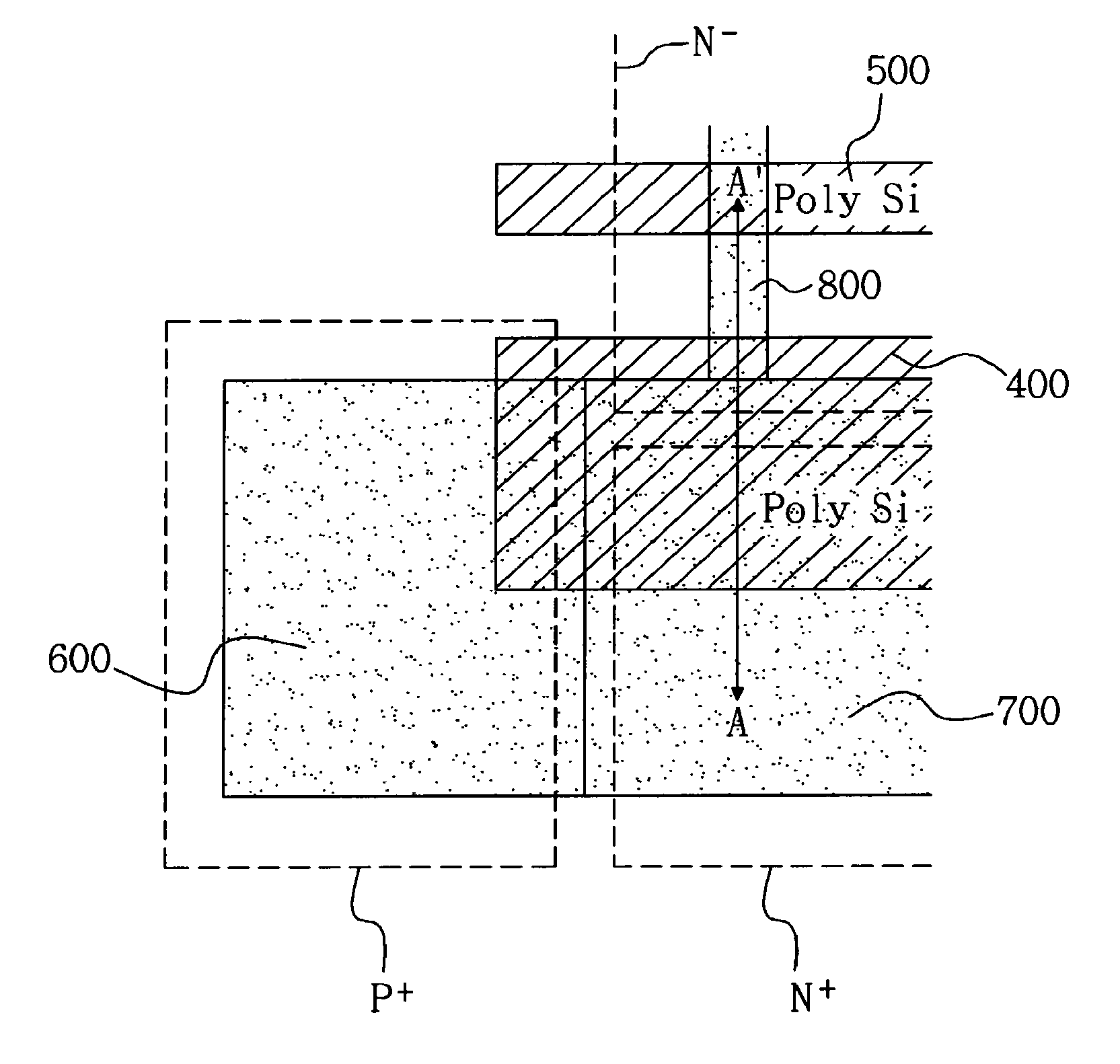 Body biasing structure of SOI