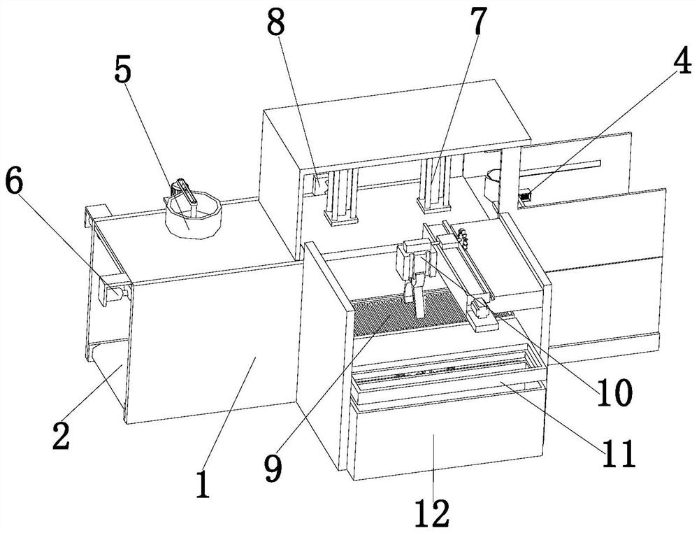 Automatic production process of refractory ceramic plate