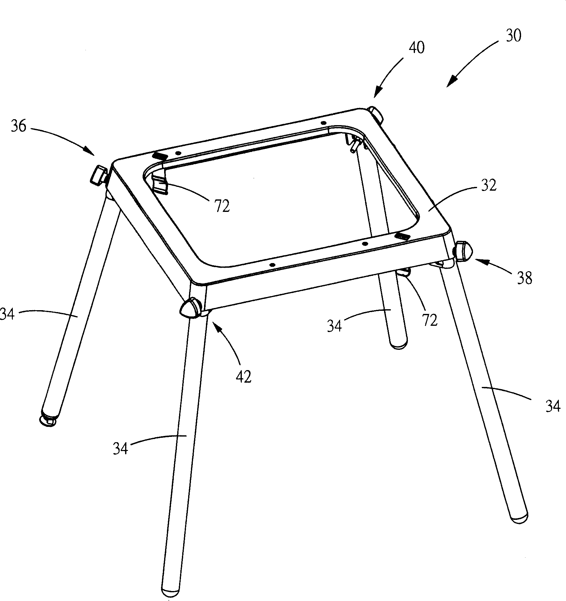 Foot rest for supporting tool machine