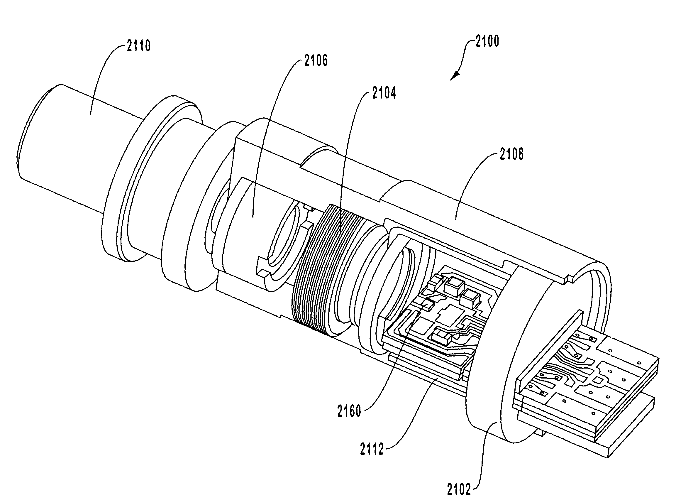 Small form factor transceiver with externally modulated laser