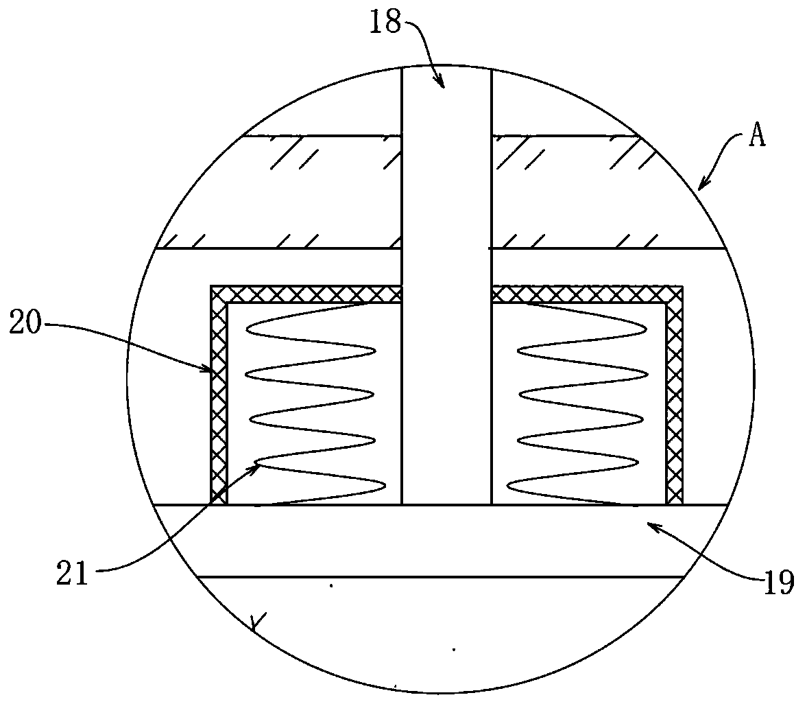 Integrated floor mounting structure and mounting process thereof