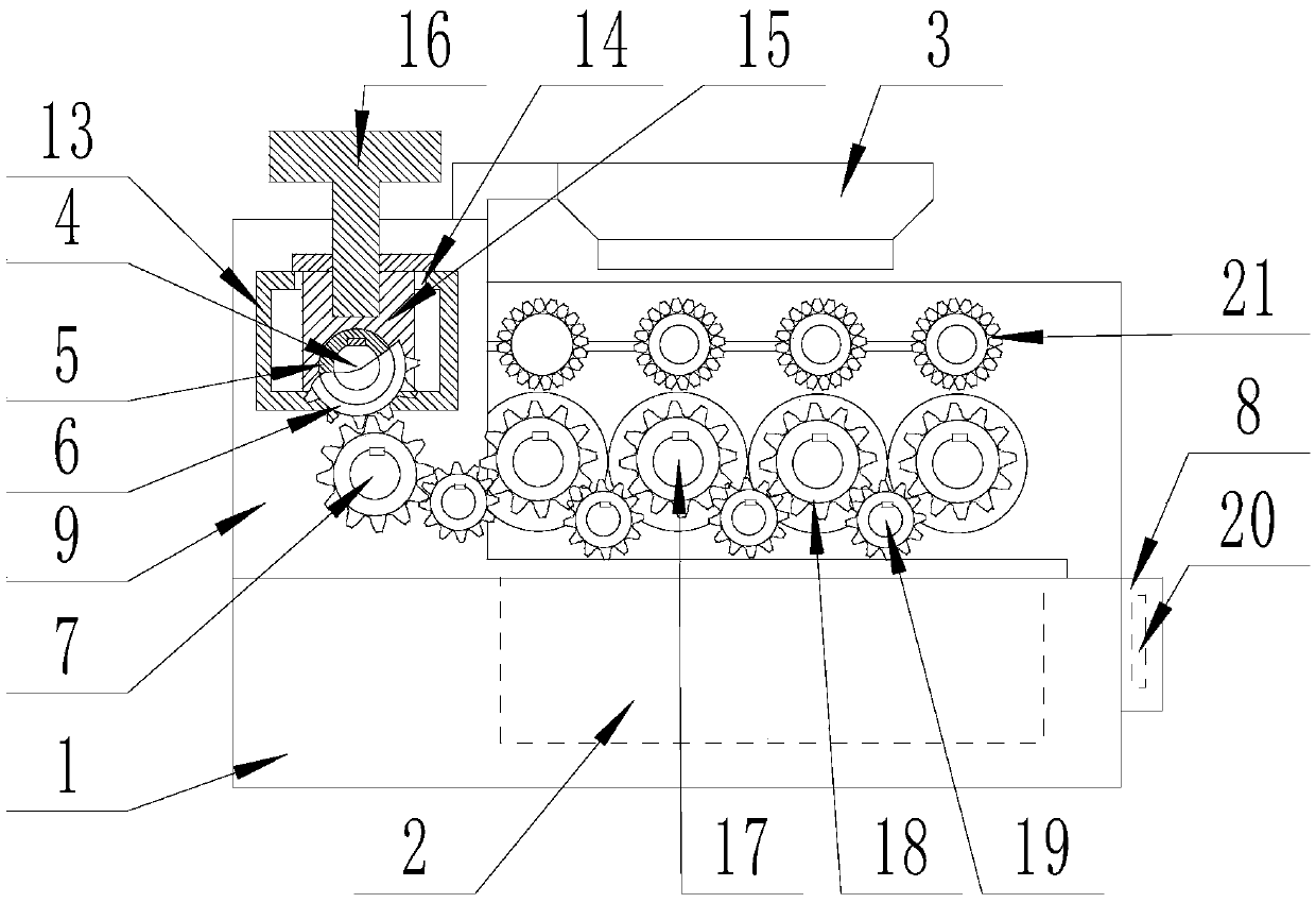 Grain grinding device