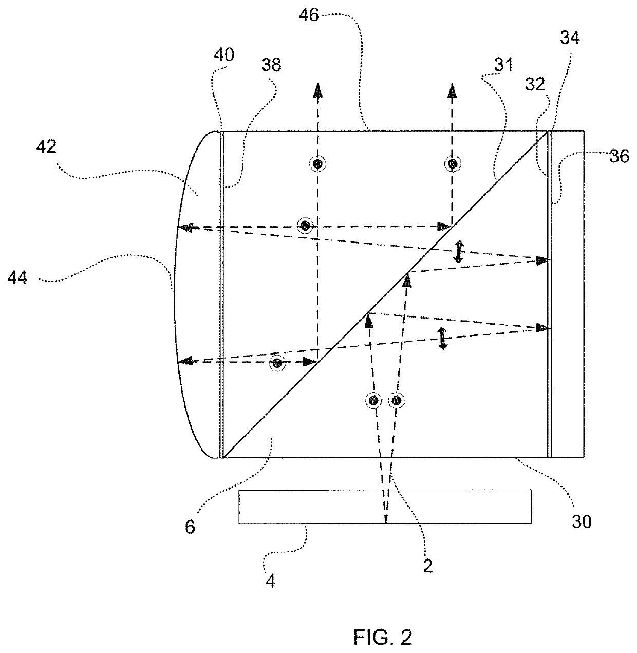 Compact head-mounted display system protected by a hyperfine structure