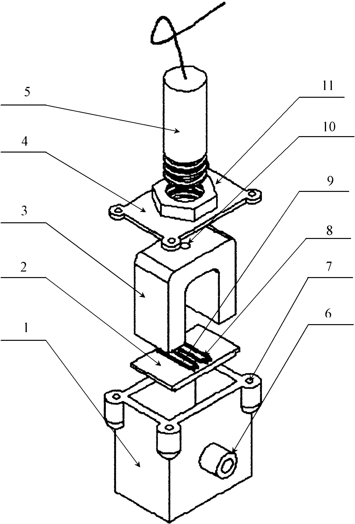 Laser-electromagnetic ultrasound method and probe device for non-destructive testing of thermal barrier coating