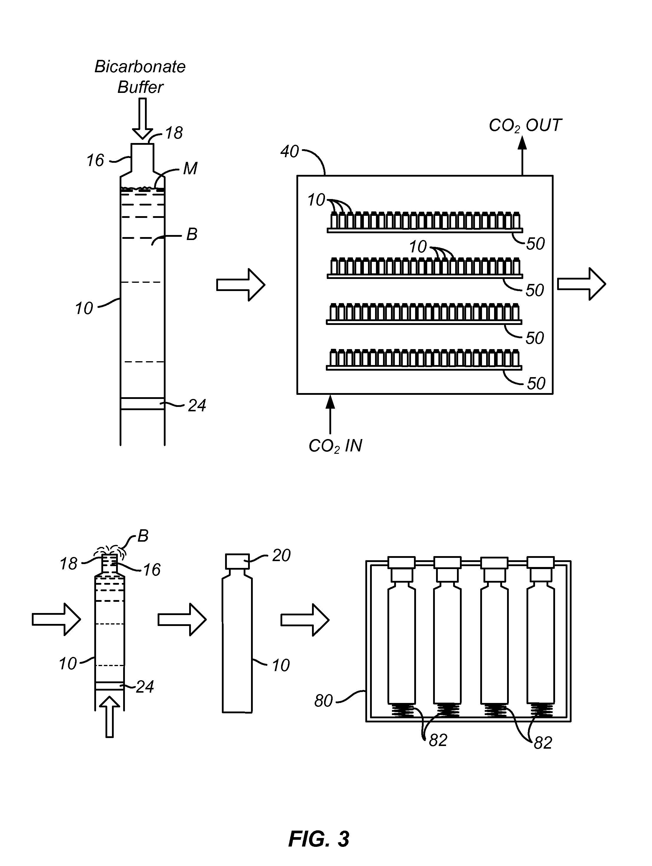 Methods and devices for sterilizing and holding buffering solution cartridges