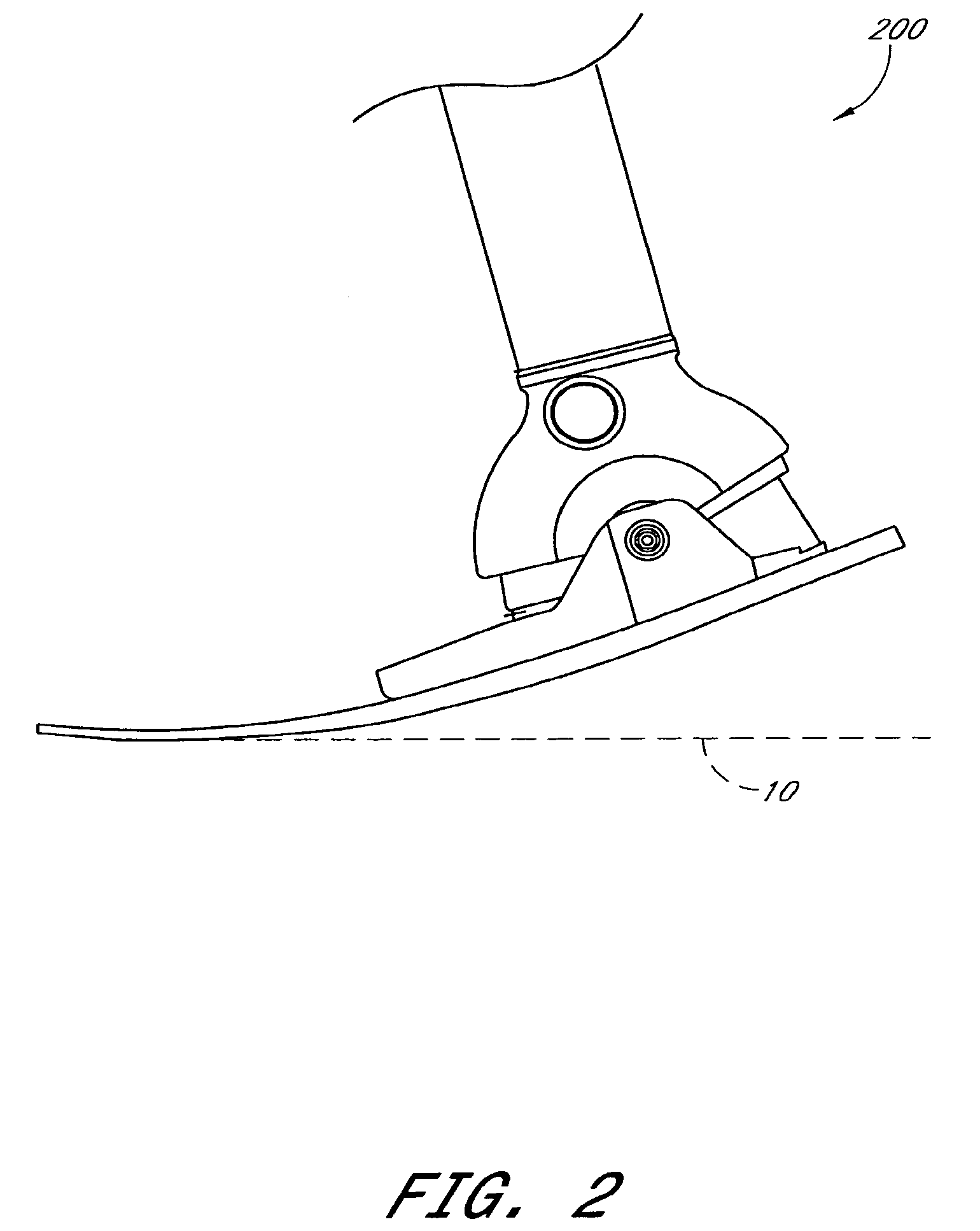 Method of measuring the performance of a prosthetic foot