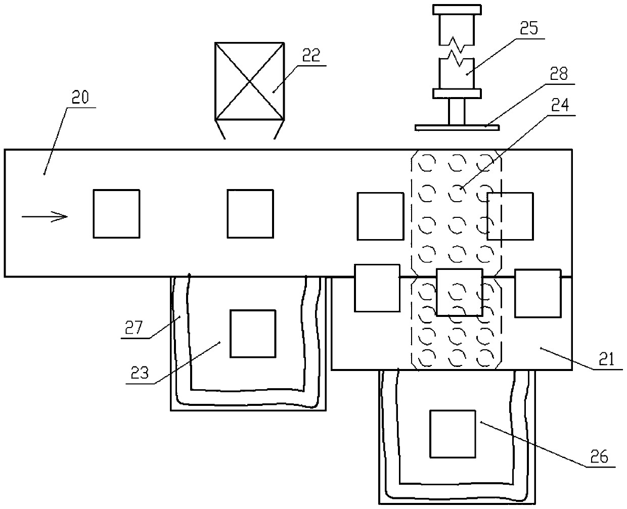 A logistics transport automatic screening device