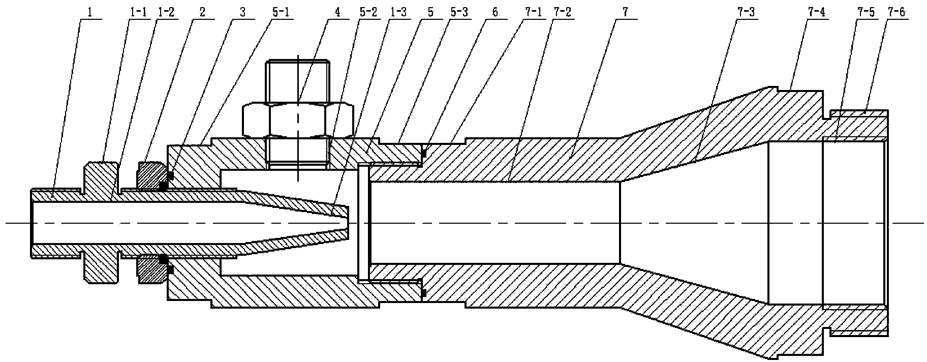 Assembling jet device