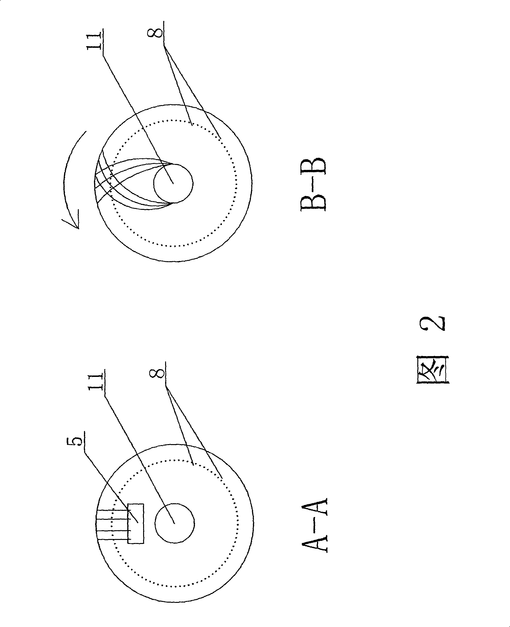 Continuous axial fiber arrangement method and its equipment