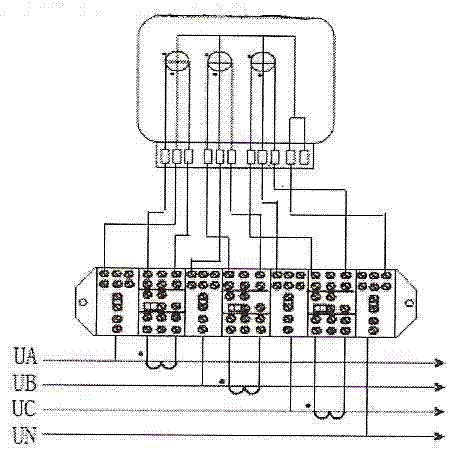 Low-tension electricity metering device