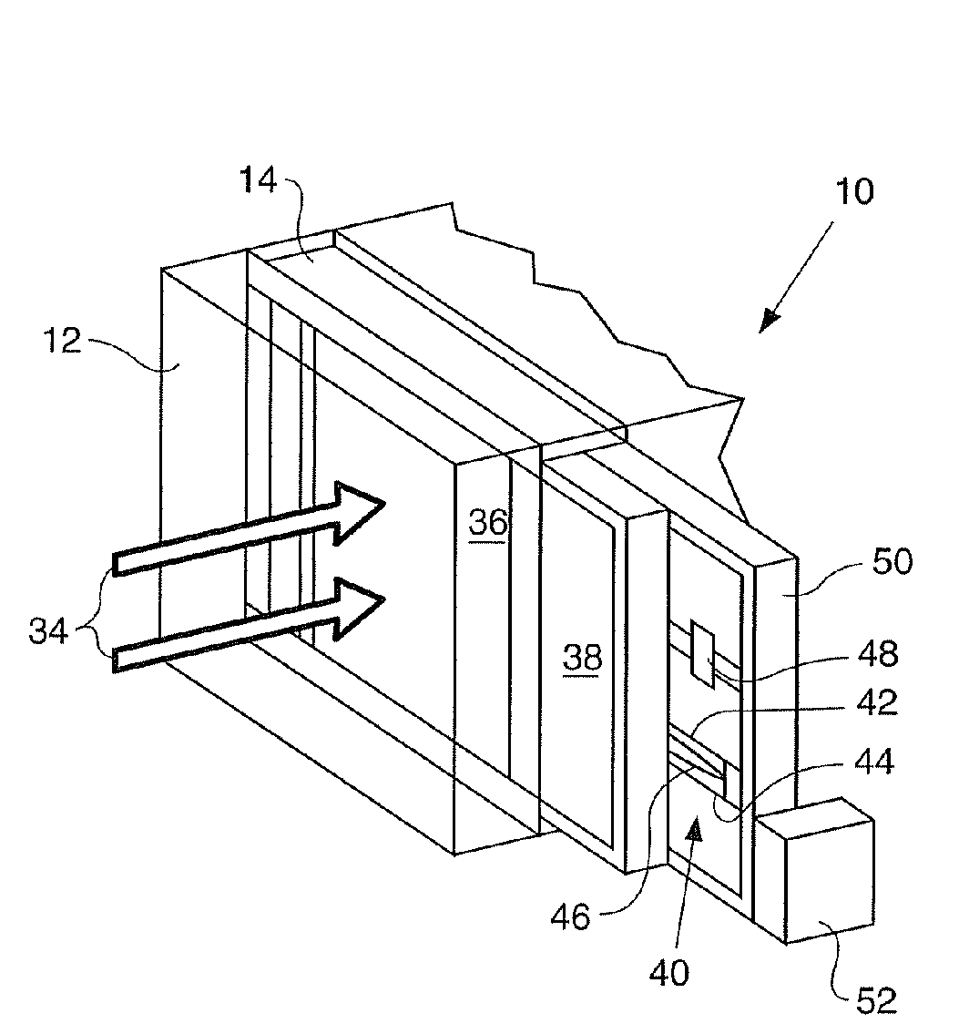 Inline air handler system and associated method of use