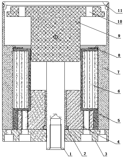 Magnetic latching operating mechanism capable of being directly opened by microcomputer protection device