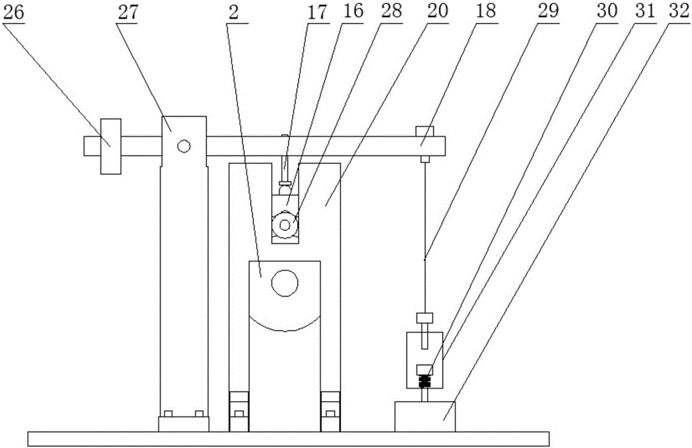 Interface friction property monitoring-based rolling-sliding friction life cycle test device