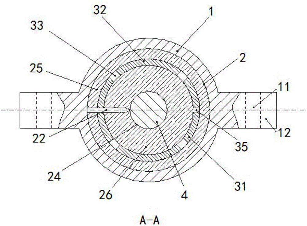 Anti-axial-disengaging wear-resistant transverse stabilizer bar bush